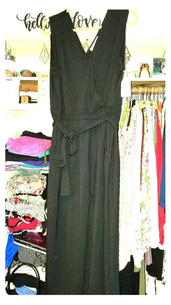 NWT black Vneck jumpsuit